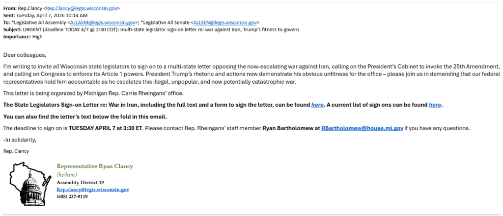 Exclusive: Legislative Democrats Circulating Petition to Have Trump Removed Via 25th Amendment