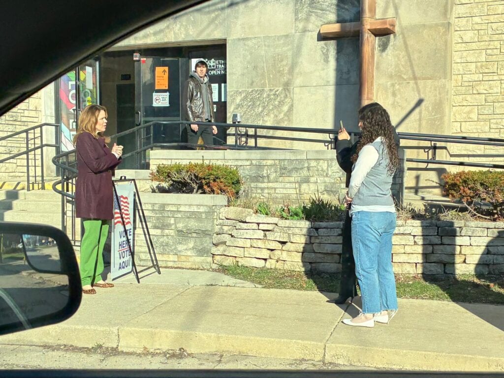 Exclusive: Taylor Caught Committing Crime by Electioneering at Madison Polling Place