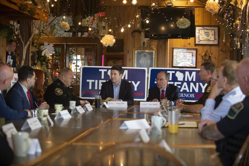 Tom Tiffany Holds Round Table with Law Enforcement from Walworth, Kenosha and Racine Counties